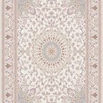 فرش طرح مستانه کرم سفید