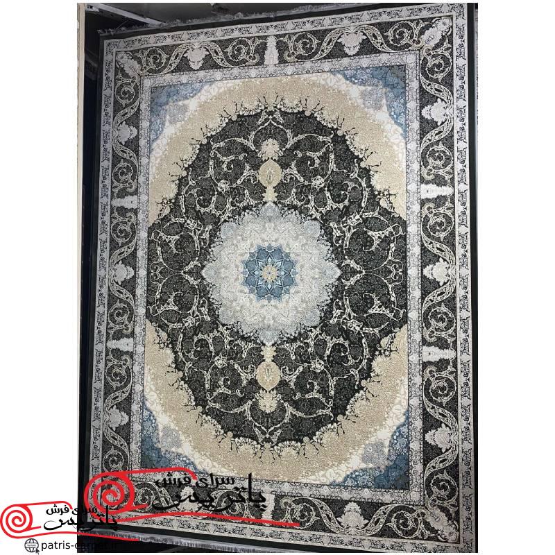 01 فرش ماشینی خاطره کویر کاشان طرح آریانا متالیک هایبالک01