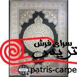 فرش ماشینی خاطره کویر کاشان طرح ونیز زغالی هایبالک01