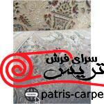 فرش ماشيني خاطره کوير کاشان 1600شانه با تراکم 4500 آکروليک طرح ارغوان کرم صدفی هايبالک - تصویر 5