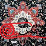 فرش ماشینی پاتریس_طرح هریس_رنگ سرمه ای_1200شانه_3600تراکم - تصویر 6