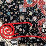 فرش ماشینی پاتریس_طرح هریس_رنگ سرمه ای_1200شانه_3600تراکم - تصویر 7