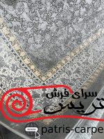 فرش ماشینی زمرد مشهد_طرح گل ابریشم_کد12001_رنگ الماسی_1200شانه_3600تراکم - تصویر 6