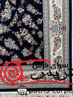 فرش ماشینی شاهکار صفویه-کد7750-رنگ سورمه ای-700شانه-2550تراکم - تصویر 3