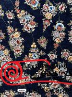 فرش ماشینی شاهکار صفویه-کد7750-رنگ سورمه ای-700شانه-2550تراکم - تصویر 5