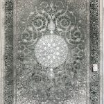 فرش ماشینی زمرد مشهد_طرح گل ابریشم_کد12008_رنگ سبز_1200شانه_3600تراکم