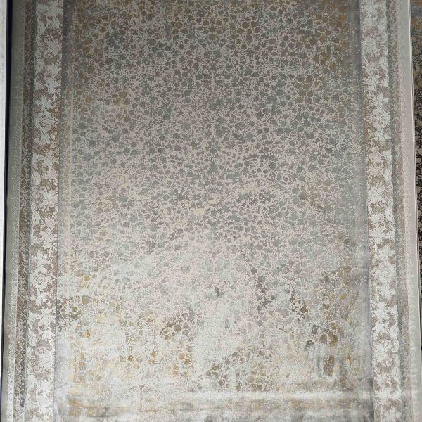 فرش ماشینی زمرد مشهد_کد13006_رنگ کرم صدفی_1200شانه_3600تراکم