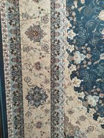 فرش ماشینی پاتریس-طرح مهشید-رنگ رویال آبی-1500شانه-4500تراکم - تصویر 4