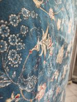 فرش ماشینی پاتریس-طرح مهشید-رنگ رویال آبی-1500شانه-4500تراکم - تصویر 5